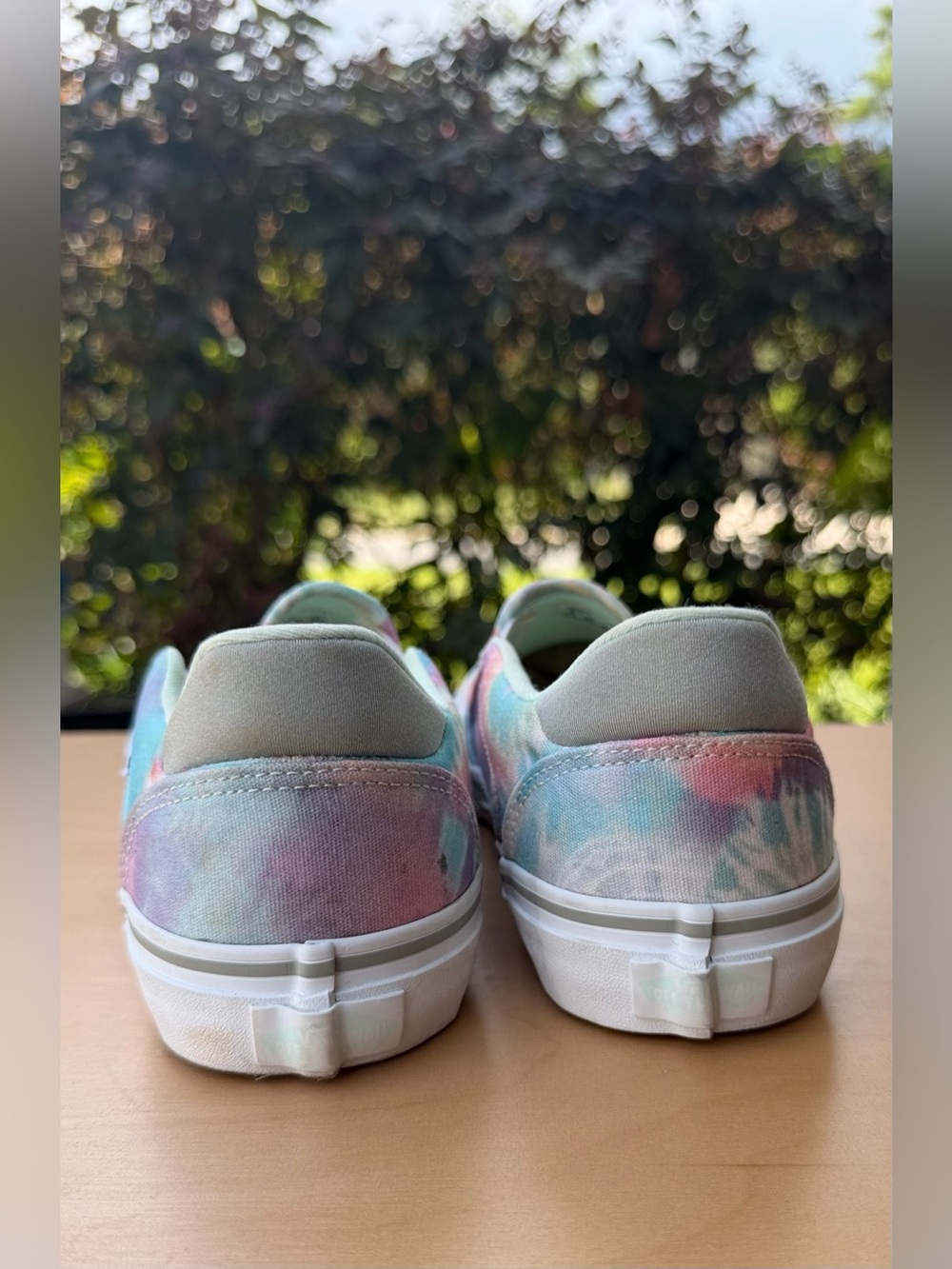 Vans Pastel Tie Dye Slip On Sneakers Unisex Hippie Y2K Skate Deluxe Comfort 8W 6 - Picture 6 of 10